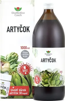 Přírodní produkt EkoMedica Czech Artyčok 99,8 % šťáva