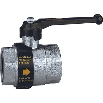 Stavebniny Kulový uzávěr voda - se zpětným ventilem - 1/2˝FF, motýl IVAR.BALLSTOP 3230