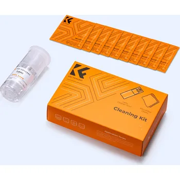 K&F 11 in 1 Cleaning kit, 10*10cm While Vacuum Cleaning Cloth*10 + 30ml Cleaning Liquid