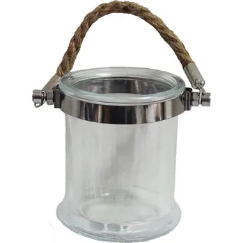 Vánoční svícen Skleněná nádoba pr. 8,3cm S0294