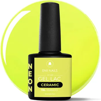 Lak na nehty ENII NAILS Gel lak Ceramic 116 Mango - gelový lak bez HEMA, 10 ml