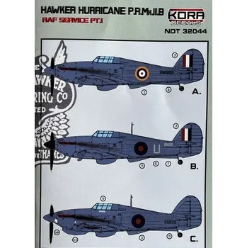 Plastikový model 1/32 Decals Hawker Hurricane PR Mk.IIB RAF, Part 1