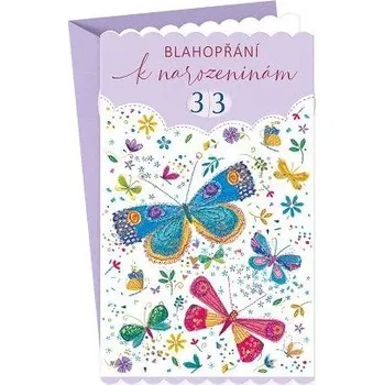 ARGUS Přání k narozeninám s výběrem roku a kapsi na peníze 15-6506c