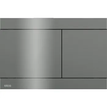 Obklad Ovládací tlačítko Alcadrain (Alcaplast) pro předstěnové instalační systémy, GUN METAL-lesk FUN-GM-P