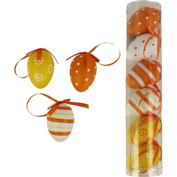 Velikonoční dekorace Velikonoční vajíčka 6 ks X1851