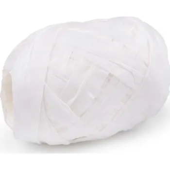 Příze Lýko rafie přírodní, šíře 5-7 mm, barva 1 bílá