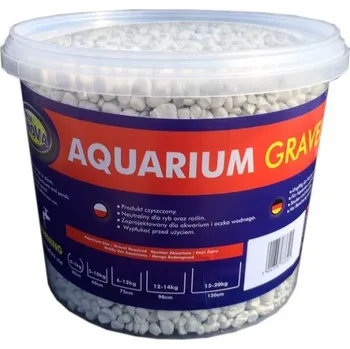 Dekorace jezírka AQUA NOVA Akvarijní štěrk bílý 5kg/3l