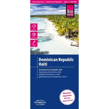 Reise Know-How Verlag mapa Dominican Republic, Haiti 1:450 t. voděodolná