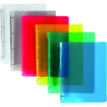 Kancelářské potřeby Pořadač A4 4 kroužek průhledný 2 cm zelený