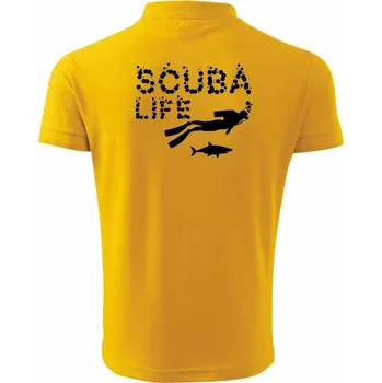 Pánská košile Scuba life - Polokošile pánská Pique Polo 203 - 5XL ( Žlutá )