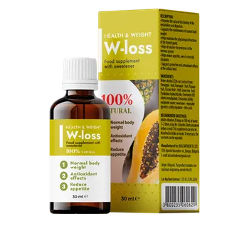 W-loss Kapky na spalování tuků a hubnutí ananas, papája a vitamíny 30 ml