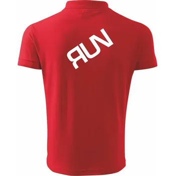 Pánská košile Run - Polokošile pánská Pique Polo 203 - 5XL ( Červená )