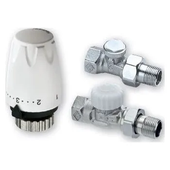 Hlavice pro radiátor HEIMEIER hlavice DX, šroubení V-exakt II 1/2" a Regutec 1/2", přímé