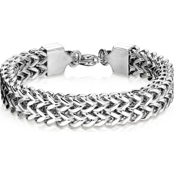 Náramek Steel Edge Náramek z chirurgické oceli SESB02ST-12 Délka náramku: 21,5 cm