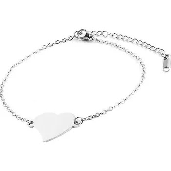 Náramek Ocelový náramek srdce