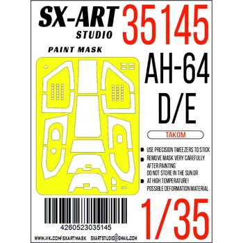 Plastikový model 1/35 Paint mask AH-64D/E (TAKOM)