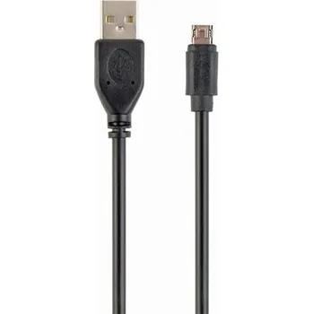 Kabel do PC GEMBIRD Kabel CABLEXPERT MicroUSB oboustranný univerzální konektor, 1,8m, černý