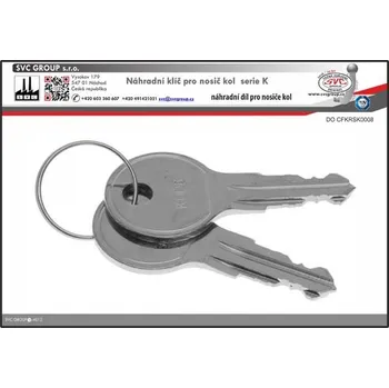 Nosič kol Náhradní Klíče k zámku pro nosiče kol K008, SVC Group
