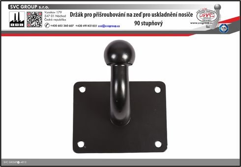 Držák nosiče kol pro uskladnění na zeď 90 stupňů, SVC Group