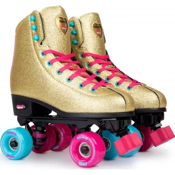 Kolečkové brusle Rookie - BUMP Rollerdisco V2 - Gold - Trekové brusle Velikost (brusle): 38