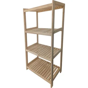 Dílenský regál Dřevěný regál do kuchyně / koupelny / spíže 70x133x43 cm