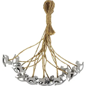 Vánoční dekorace Koníci ve svazku, 16ks D1181-21