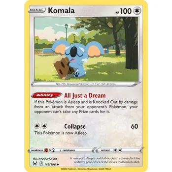 Karetní hra Pokémon karta Komala 149/196 - Lost Origin