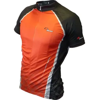 cyklistický dres HAVEN Cyklistický dres s krátkým rukávem - INFINITY - černá/červená XS