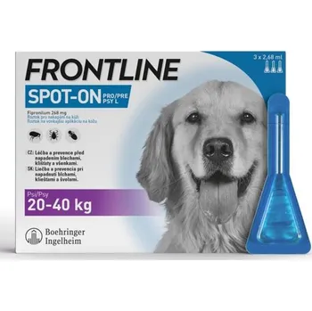 Lék Frontline spot-on dog L a.u.v. sol 3 x 2,68 ml, 20-40kg