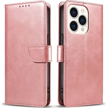 Pouzdro na mobilní telefon Kožené flip pouzdro kniha pro iPhone iPhone 13 Barva: Rose gold