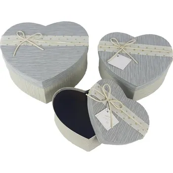 Dárková taška Dárková krabice srdce, sada 3 A0141