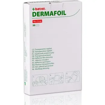 Náplast Batist Dermafoil sterilní náplast, 1 ks Velikost: 6 cm x 7 cm