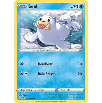 Sběratelská karetní hra Pokémon karta Seel 033/196 - Lost Origin