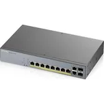 Zyxel GS1350-12HP 12 Port smart managed CCTV PoE switch, long range, 130W, 10x GbE, 2x SFP