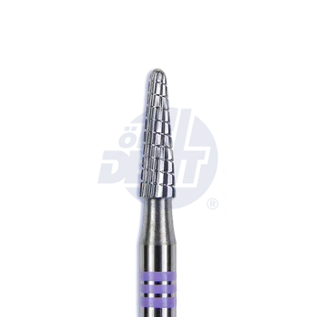 Fréza extra jemná tvrdokovová fréza spirálový břit, kónus, zaoblený | do násadce | 500 104 198 134QS 023