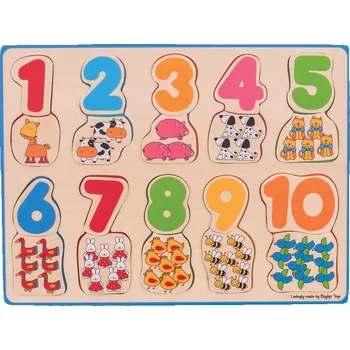 Výuková hračka Bigjigs Toys Počítací puzzle 2