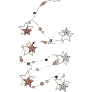 Vánoční dekorace Girlanda hvězda D4424