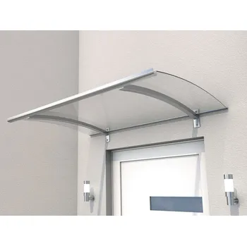 Stříška nad vchodové dveře Gutta Vchodová stříška Guttavordach PT/LD - 150 x 90 cm, stříbrná/čirá