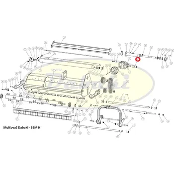 Mulčovač 13 - spojka horní hřídele mulčovače BEMH