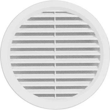 Větrací mřížka HACO VM 150 B větrací mřížka kruhová, se síťovinou, bílá