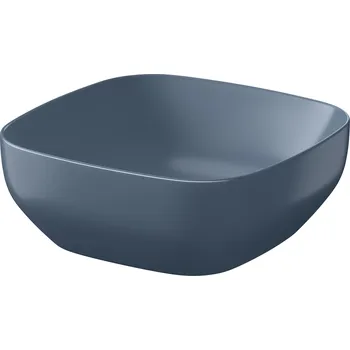 Umyvadlo Cersanit Larga umyvadlo 38x38 cm čtvercový na pult modrá K677-064