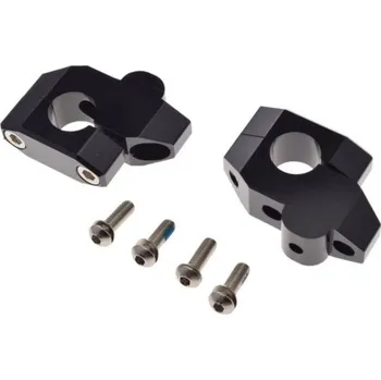 Sada pro zvýšení a předsazení řídítek černé