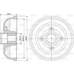 Brzdový buben VALEO 237058