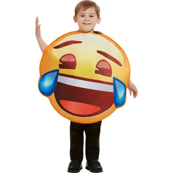 Karnevalový kostým Funiglobal - Emoji kostým smajlík se slzami pro děti - 6-12 years