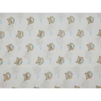 látková plena Dětská látková plena s potiskem 70 x 70 cm - český výrobek - medvídek ryby