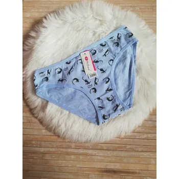 Dívčí spodní prádlo AURAVIA KALHOTKY BAVLNĚNÉ Barva: Světle modrá, Velikost: L