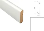 Obvodová lišta MDF bílá výška 80 mm