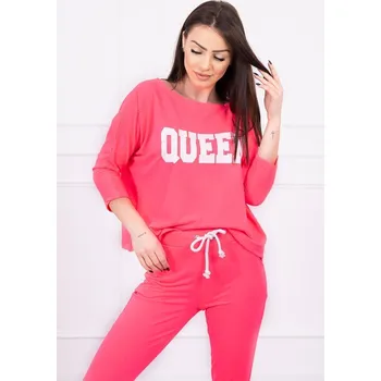 Sada s růžovým neonovým potiskem Queen UNI