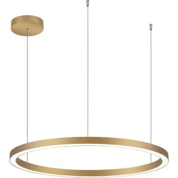 Palnas Závěsné LED svítidlo DARA ø 78 cm, zlaté, 3000-4000K Stmívání, řízení: Dálkové ovládání, Dálkový ovladač: S dálkovým ovladačem