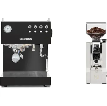 Kávovar Ascaso Steel DUO, Black + Eureka Mignon XL, CR white